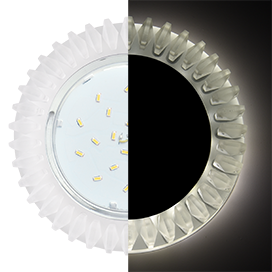 Светильник GX53 H4 LD5361 Ecola Круг с мат.страз Гребенка с подвес.матов.хро 52*120 SN53RCEFB *1/30