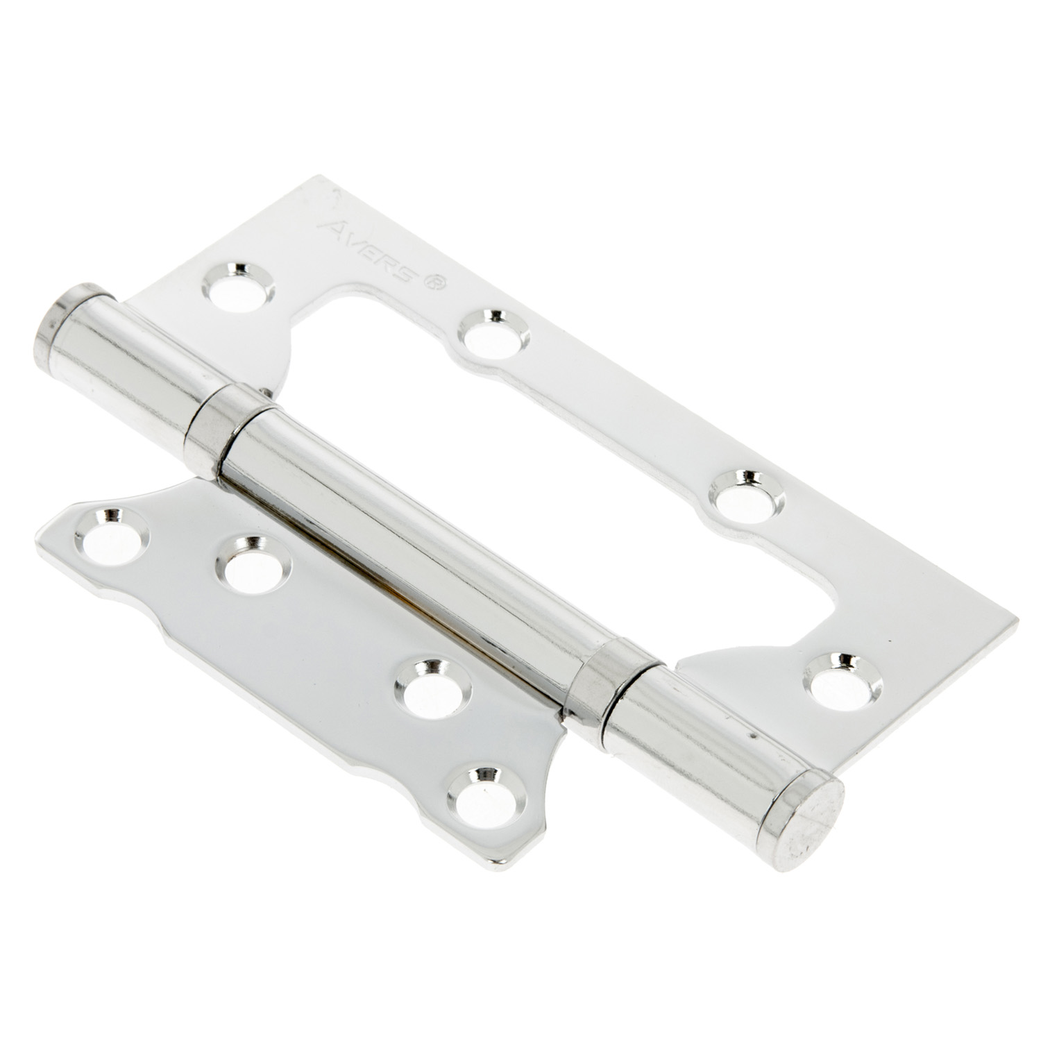 Петля без врезки 100*63*2мм ХРОМ CR (комплект 2шт.) AVERS *1/6/48