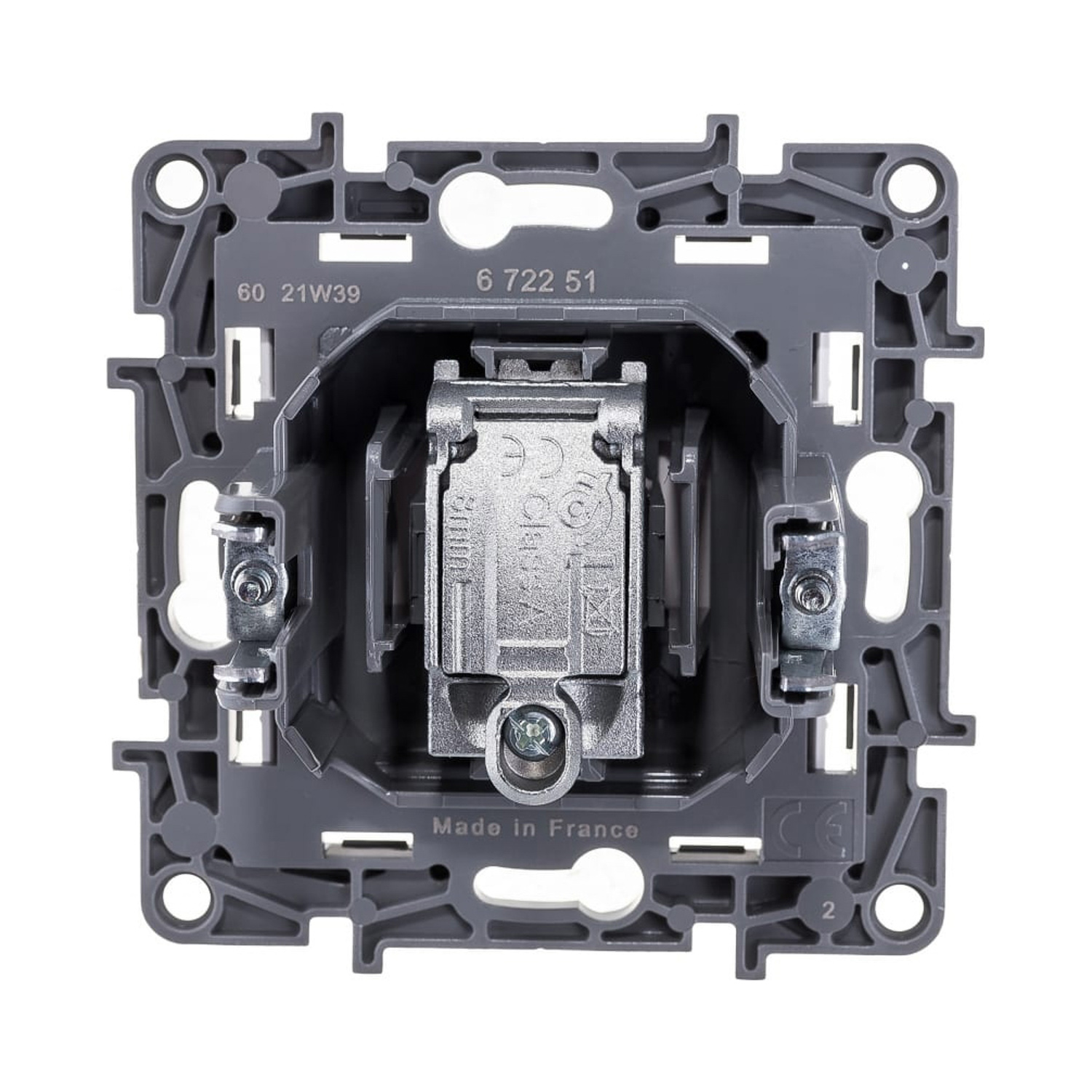 Механизм розетки "Etika" TV с топологией "звезда" 2дБ 0-2400 мГц бел. Leg 672251  *1