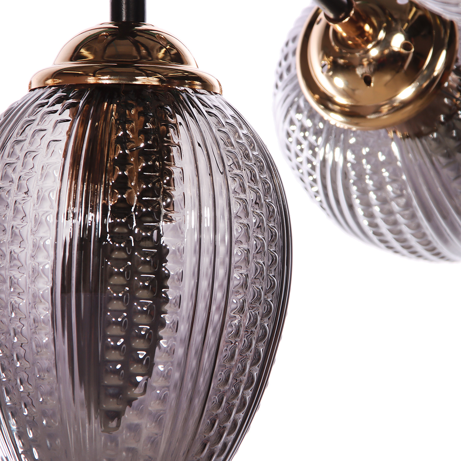 Люстра N5126/7 COFFEE+FGD Е27 1*40Вт ( h=510;d=770)  VERNER LIGHTING *1