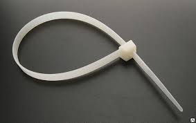 Хомут нейлон 5,0*400 белый (100шт) NovoCRAFT *1/100