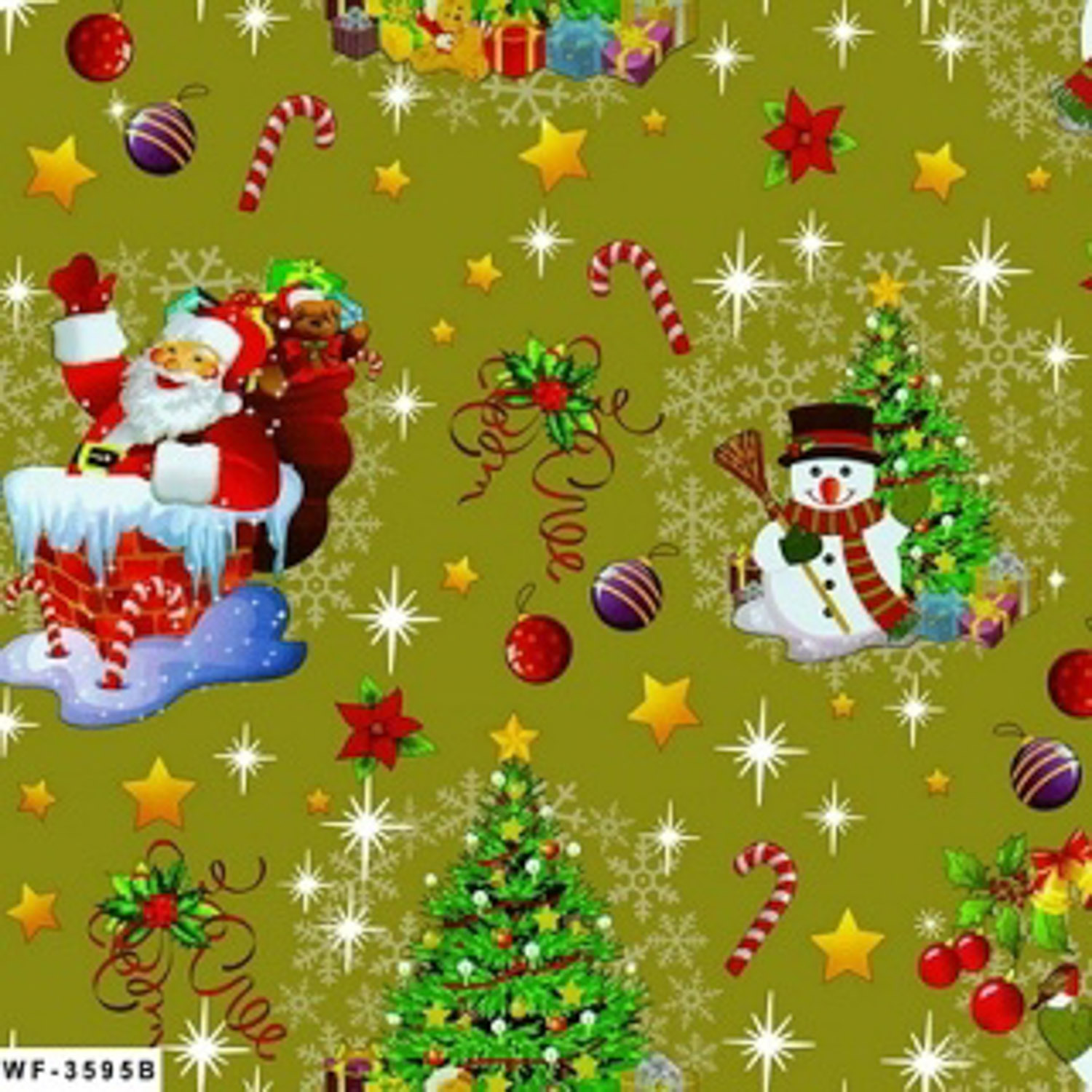 яяяКлеёнка на нетканой основе "Амарант" "Новый год" шир.1,37м 3595В *20