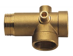 Штуцер 5-и выводной (80 мм) латунь 1" нр х 1" вр х 1" вр х 1/4" вр х 1/4" нр *5/36