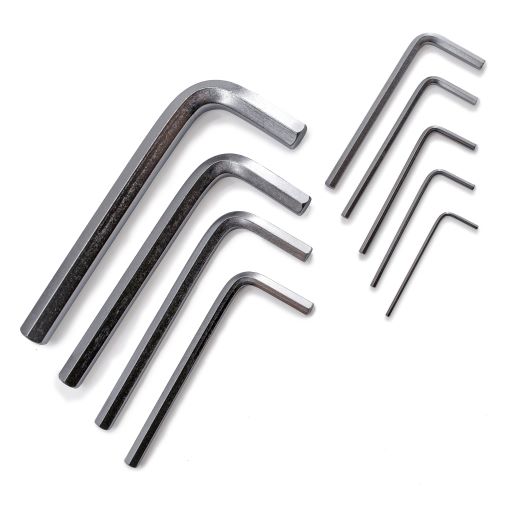 Набор ключей имбусовых 9 шт 1,5-10 мм короткие Cr-V сатин HEX арт.43-2-100 Ремоколор *1/10/40