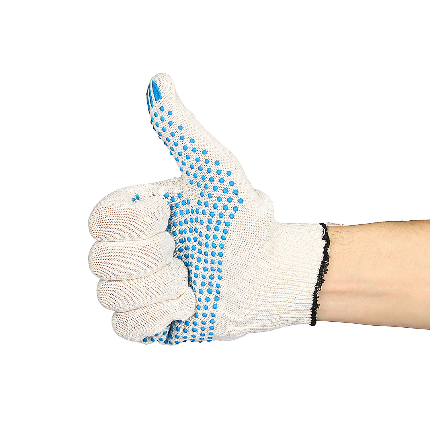 Перчатки ХБ с ПВХ точ 10кл (3 нити) 29гр белгол