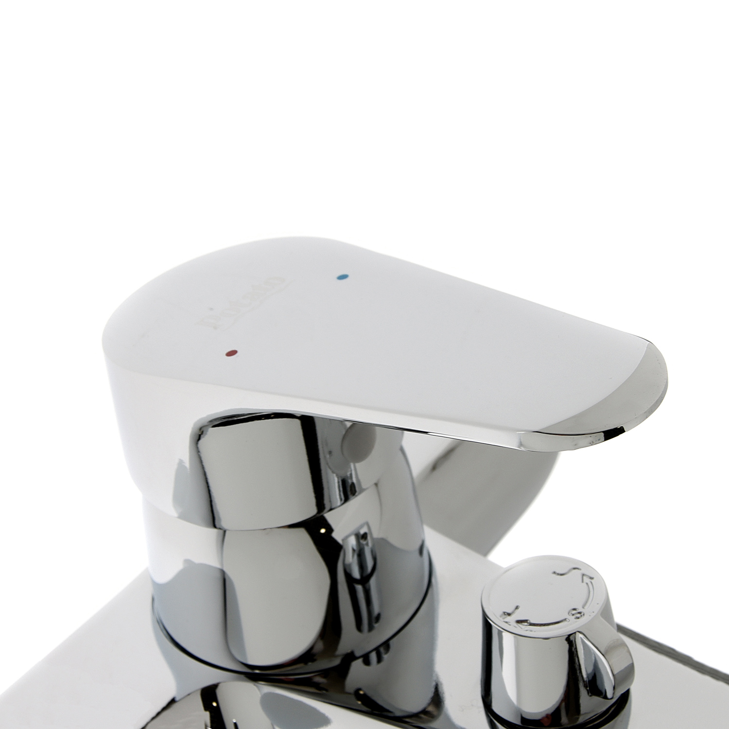 Смеситель для ванны Potato P3009, короткий излив, однорычажный