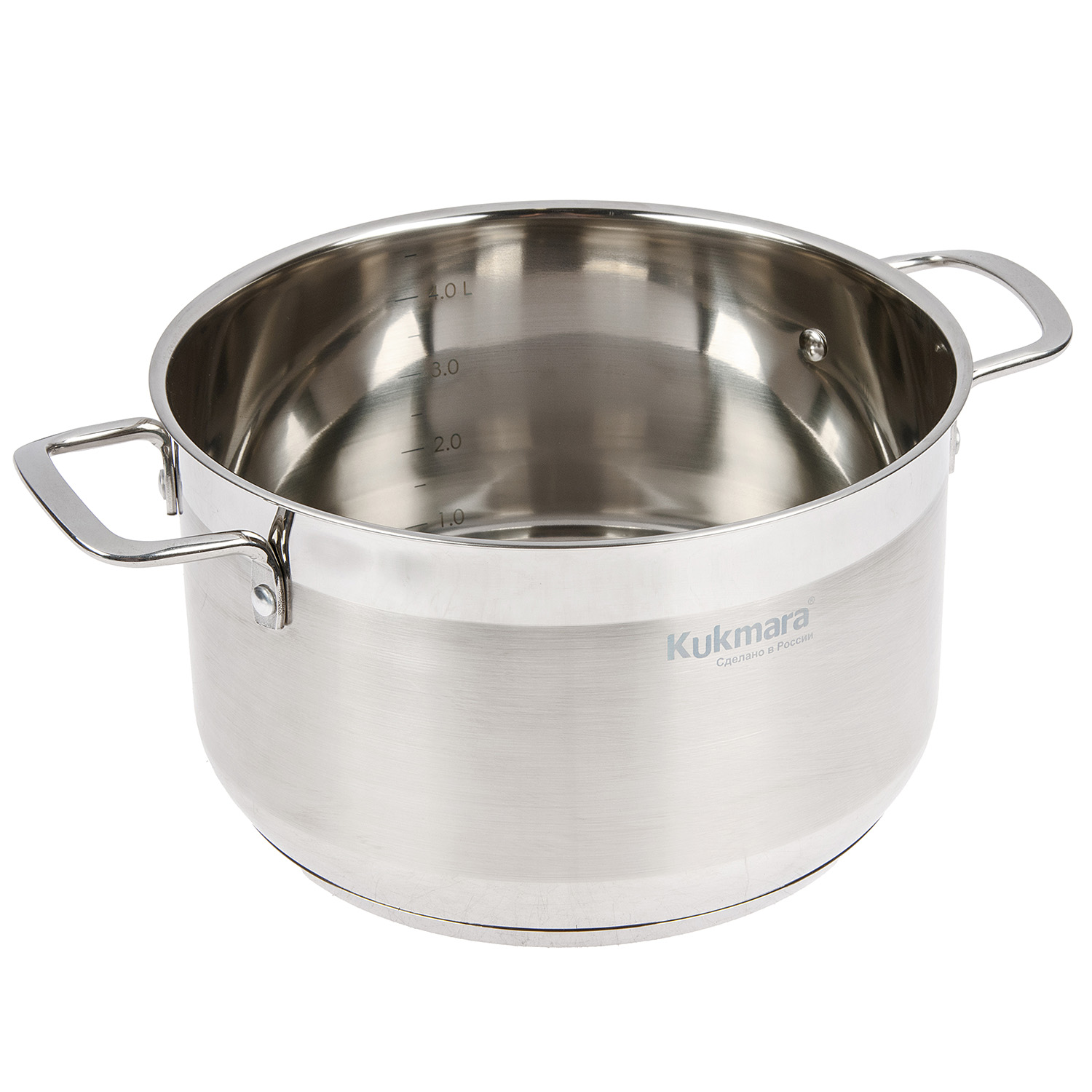 Кастрюля нерж. "Kukmara" "Orion" 4.5л Стекл.кр., d дна 200мм (подх. д/Индукц.пл.) ORN-CA4522G *1/3 Кастрюля нерж. "Kukmara" "Orion" 4.5л Стекл.кр., d дна 200мм (подх. д/Индукц.пл.) ORN-CA4522G *1/3