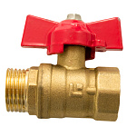Кран шаровый 1/2" (Ø15) М/П бабочка STI 11Б27п1 (465) *1/160 Кран шаровый 1/2" (Ø15) М/П бабочка STI 11Б27п1 (465) *1/160
