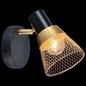 Светильник настенный (спот) 05966-0.8-01 GOLD+BK Е14 1*60W *1/10