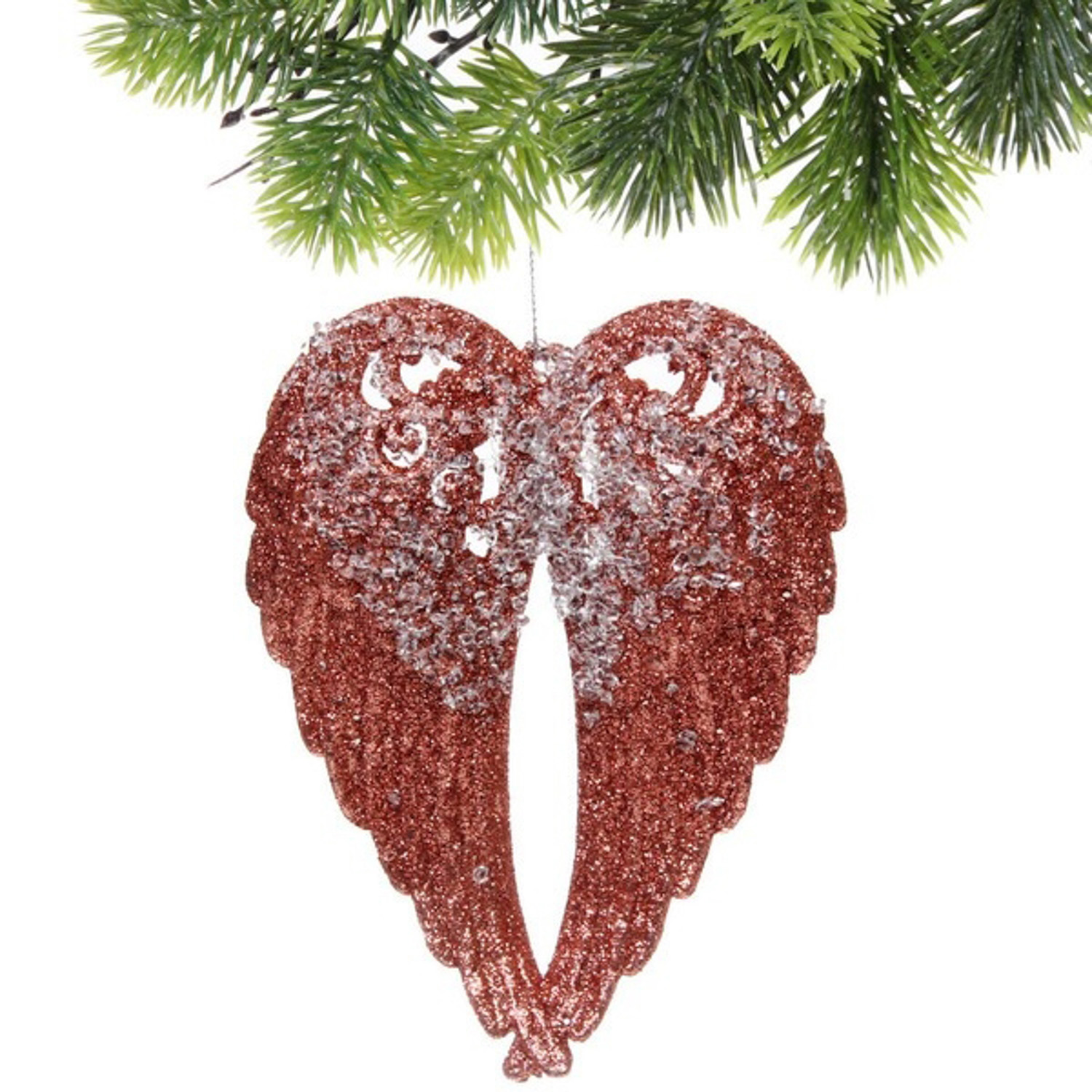 Подвеска "Изящные крылья" 14,5*11,5 см, Янтарь