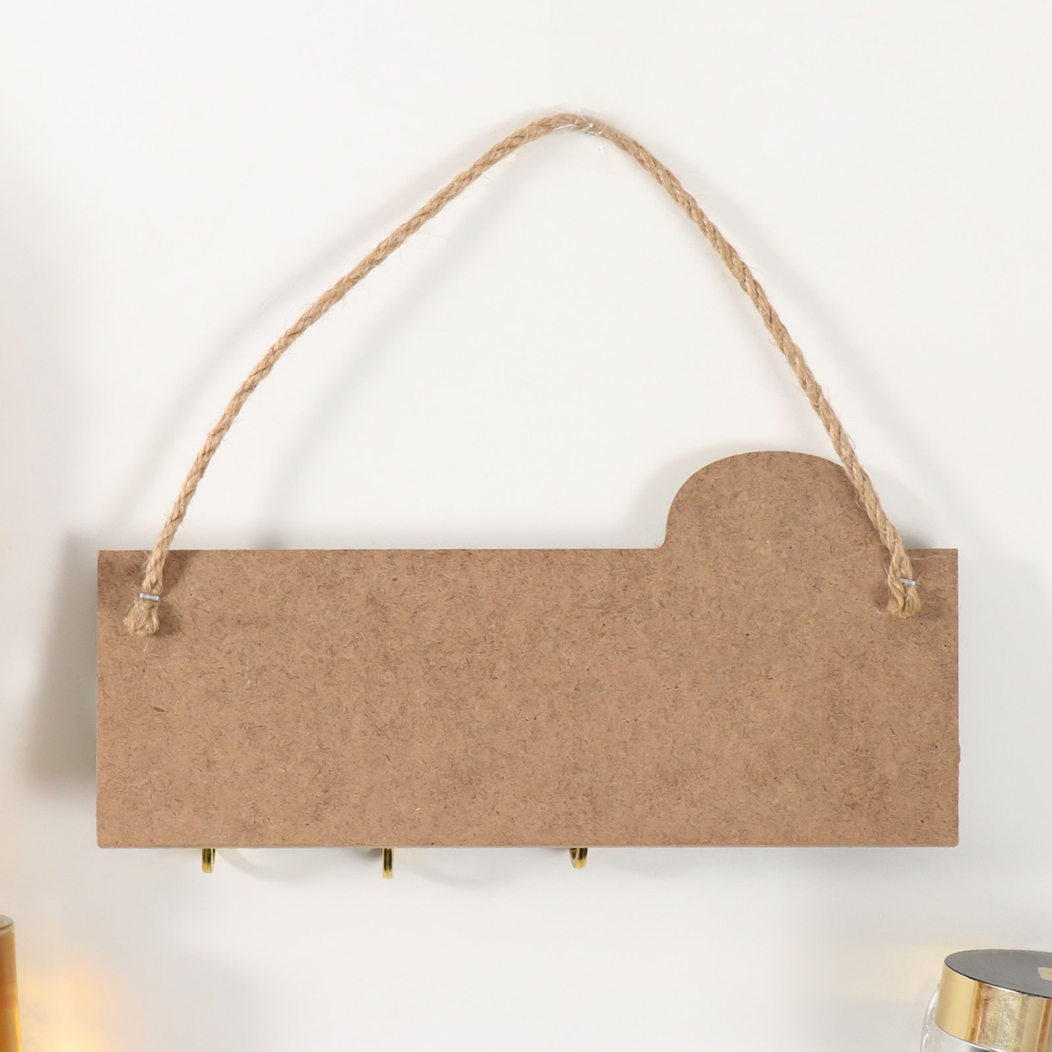 Крючки декоративные дерево "Любовь. Абстракция. Радуга" чёрная с золотом 20х9,3 см   10498998