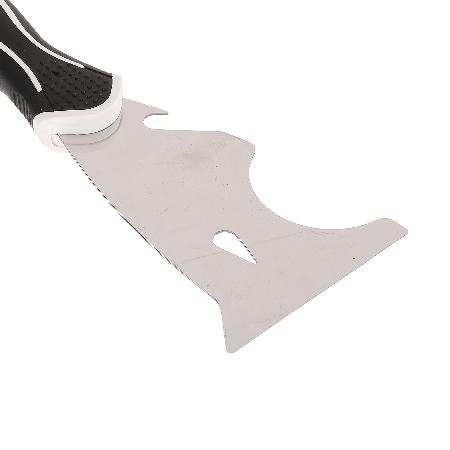 Шпатель-скребок  76мм нержавеющая сталь ручка 2-х компонент многофункц 316-0075 DECOR *1/12/60 Шпатель-скребок  76мм нержавеющая сталь ручка 2-х компонент многофункц 316-0075 DECOR *1/12/60