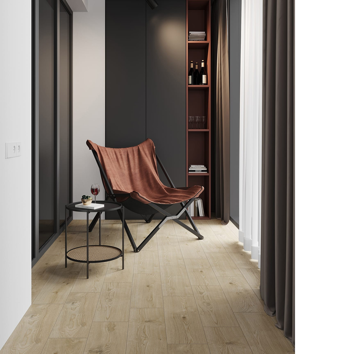 Керамогранит 0.96 м² Lasselsberger Ceramics Джордано 6264-0117-1001, 603х199х8.5 мм, светло-бежевый