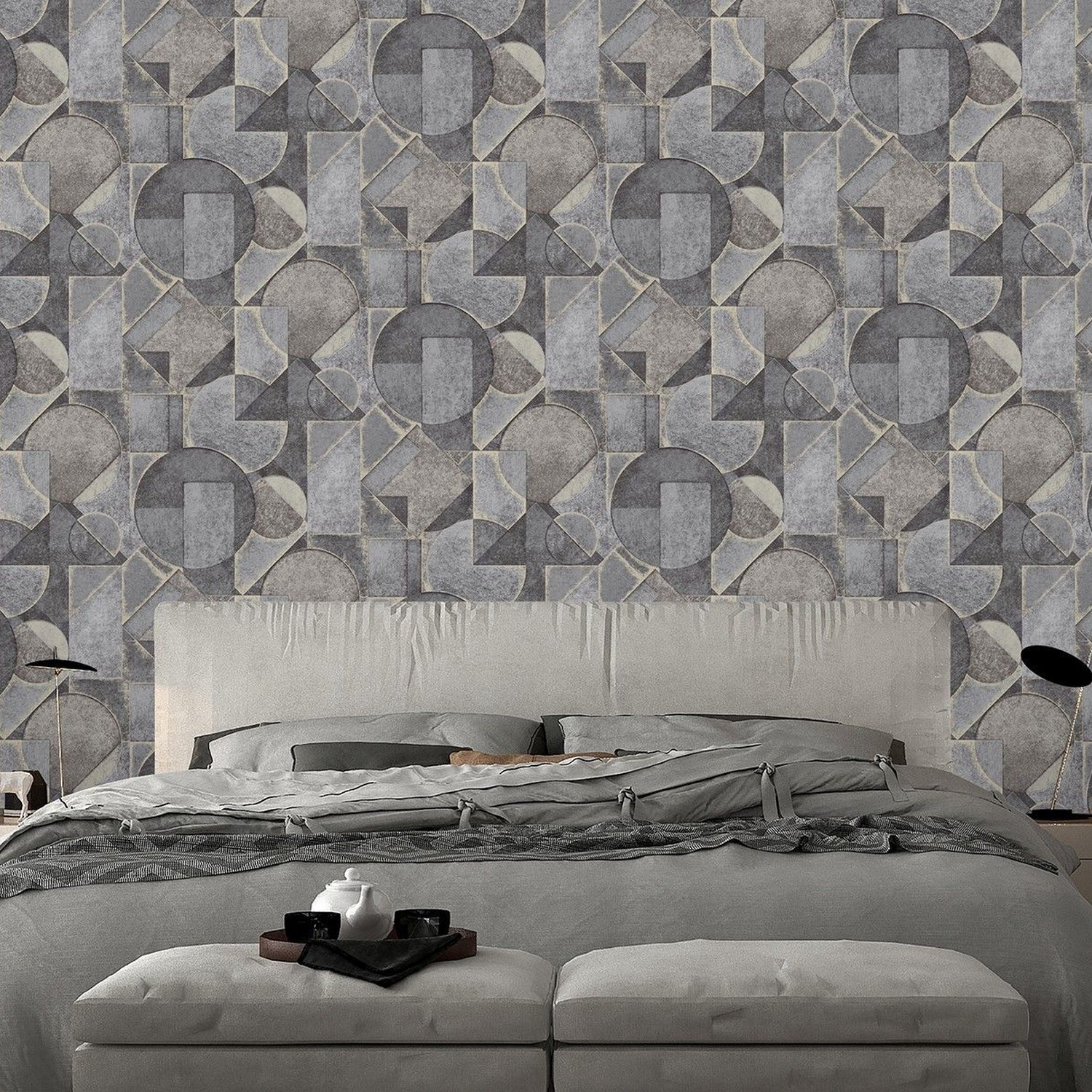 яяяОбои флиз Ateliero Cubus 88194-15 1.06*10м *6