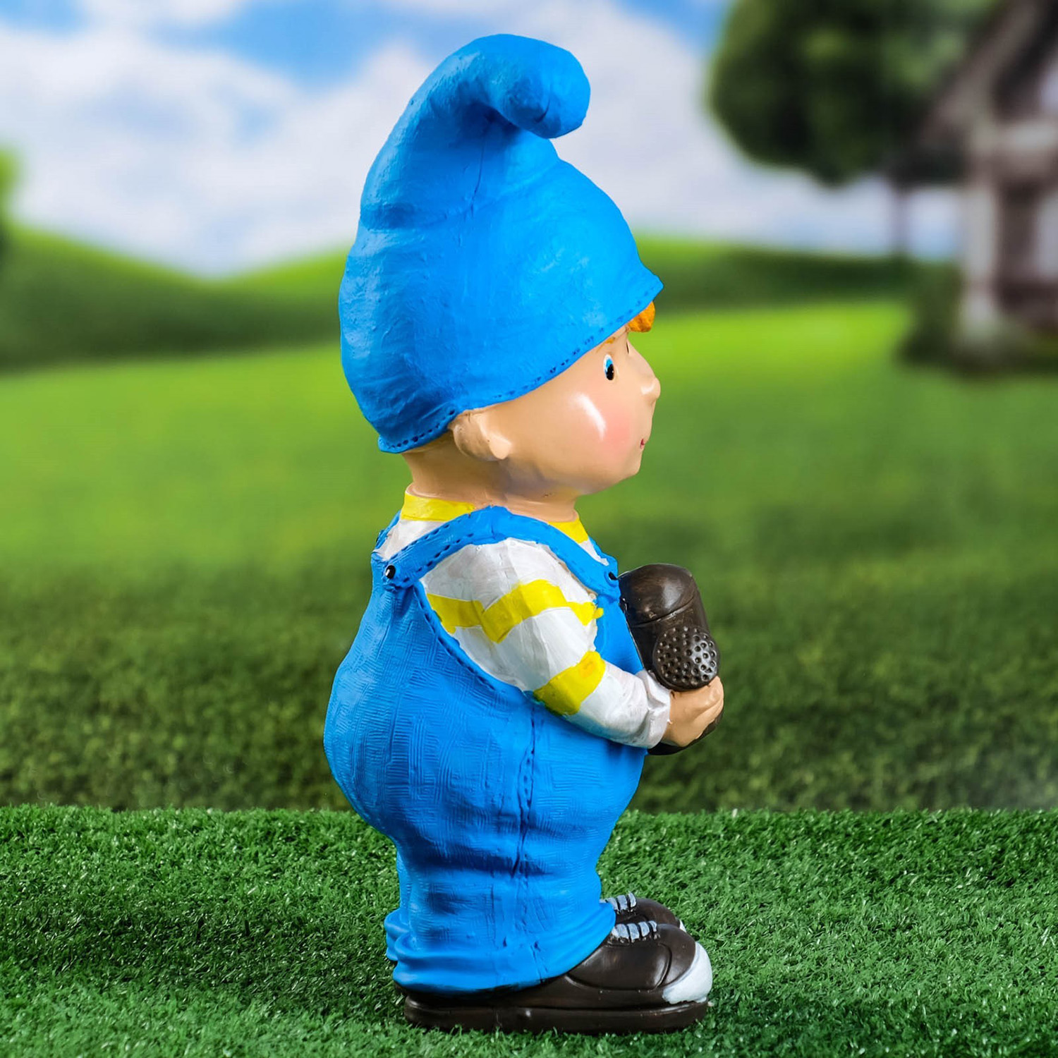 Садовая фигура "Мальчик с лейкой" 33х13х12см  7640153