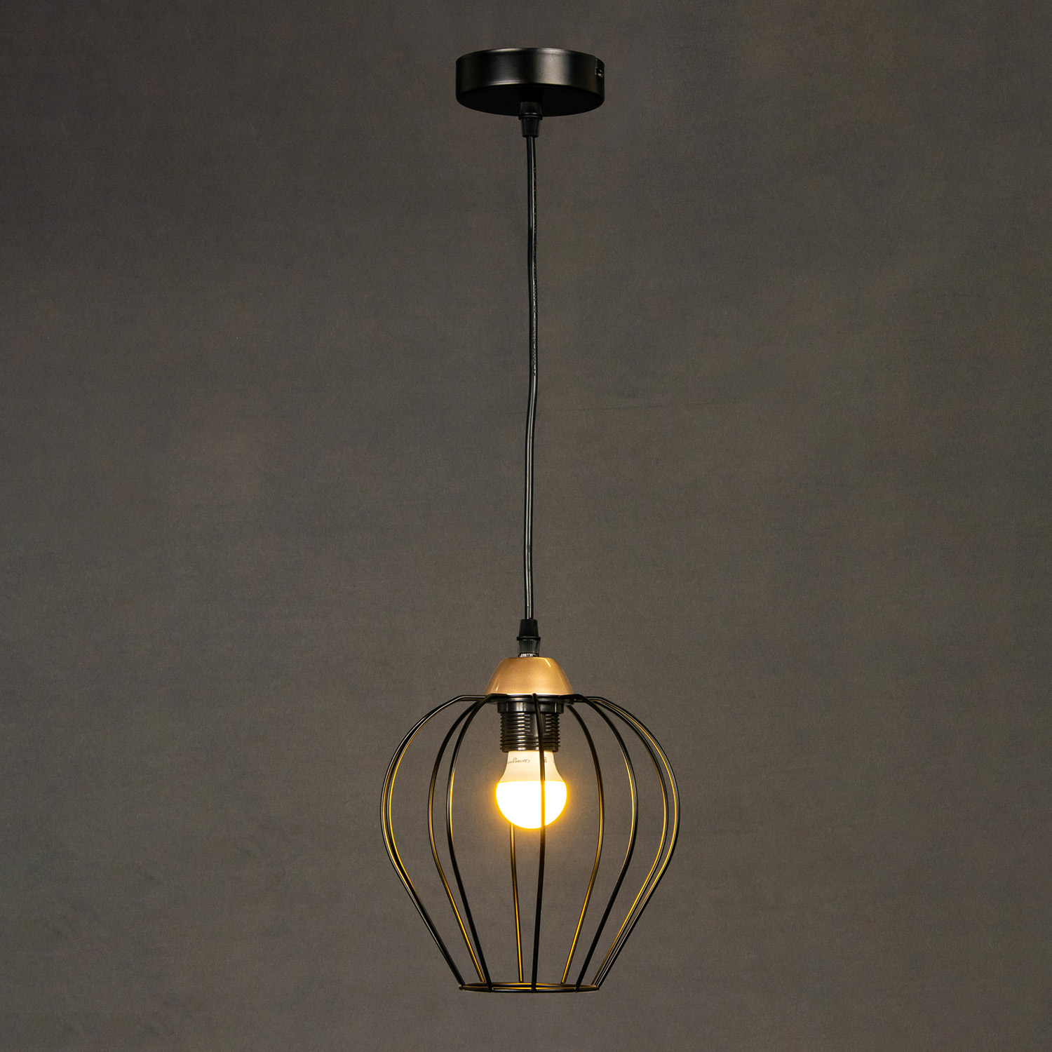 Люстра IL2001-1PA-05 BK ROSE GD 40Вт Е27 S=6м2 *1