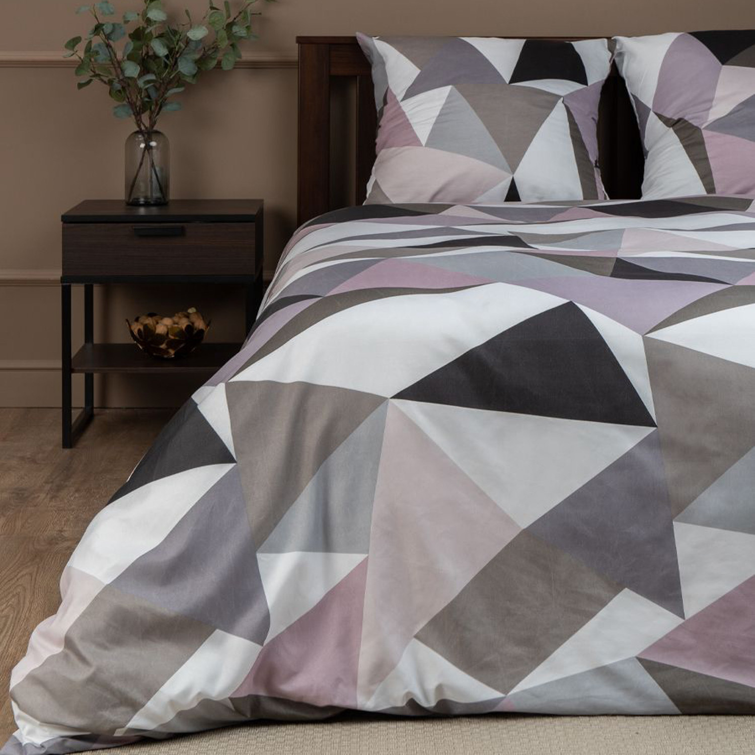 Постельное белье 1,5сп макосатин 21948 Crystal Amore Mio, наволочки 70*70 - 2шт *1