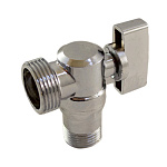 Кран шаровый для бытовой техники 1/2"(Ø15)х3/4"(Ø20) П/П угловой STI (3672) *12/120