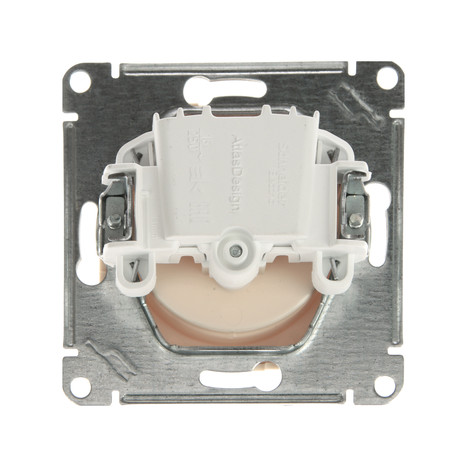 Механизм розетки 1-м СП ATLAS DESIGN без заземл. 16А беж. SchE ATN000241
