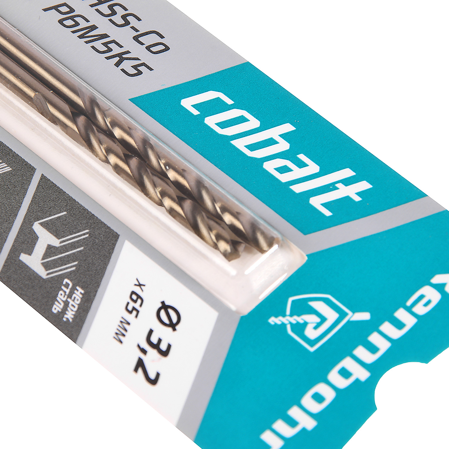 Сверло по металлу 3,20*65/36мм HSS-Co P6M5К5 (2шт) блистер арт.668032 COBALT RENNBOHR *10/40/640 Сверло по металлу 3,20*65/36мм HSS-Co P6M5К5 (2шт) блистер арт.668032 COBALT RENNBOHR *10/40/640