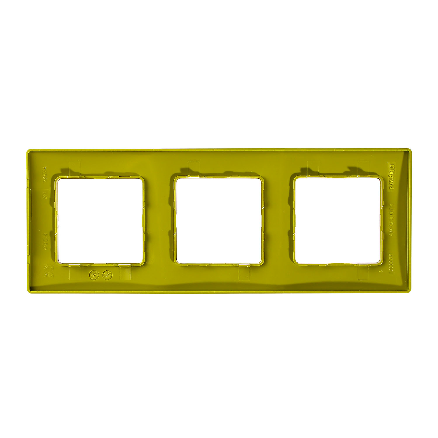 яяяРамка "Etika" 3-м. зел. Leg 672543  *1