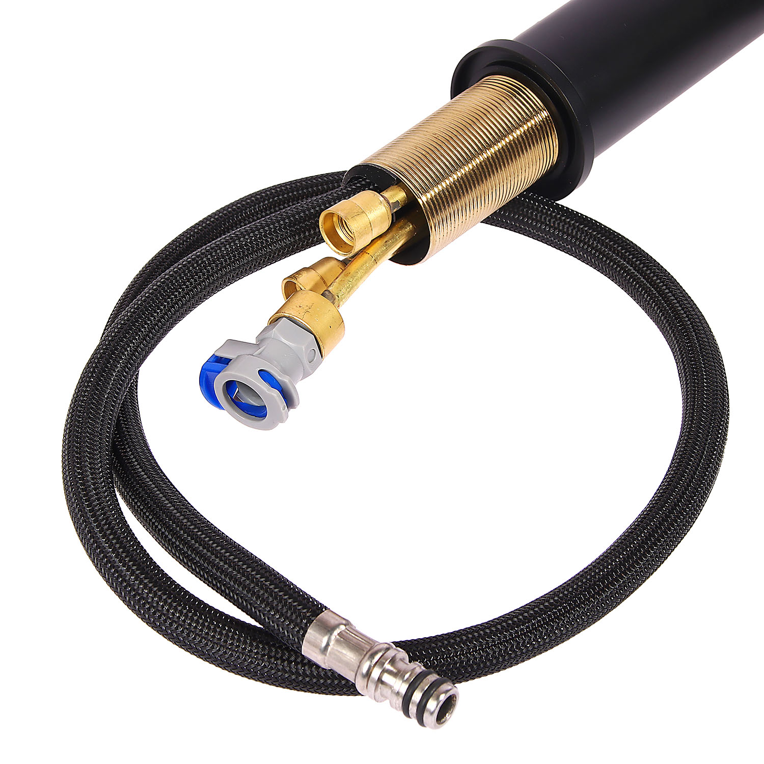 Смеситель для кухни Diadonna D60-0008BL  высокий излив, выдвижная лейка, черный *1/6 Смеситель для кухни Diadonna D60-0008BL  высокий излив, выдвижная лейка, черный *1/6