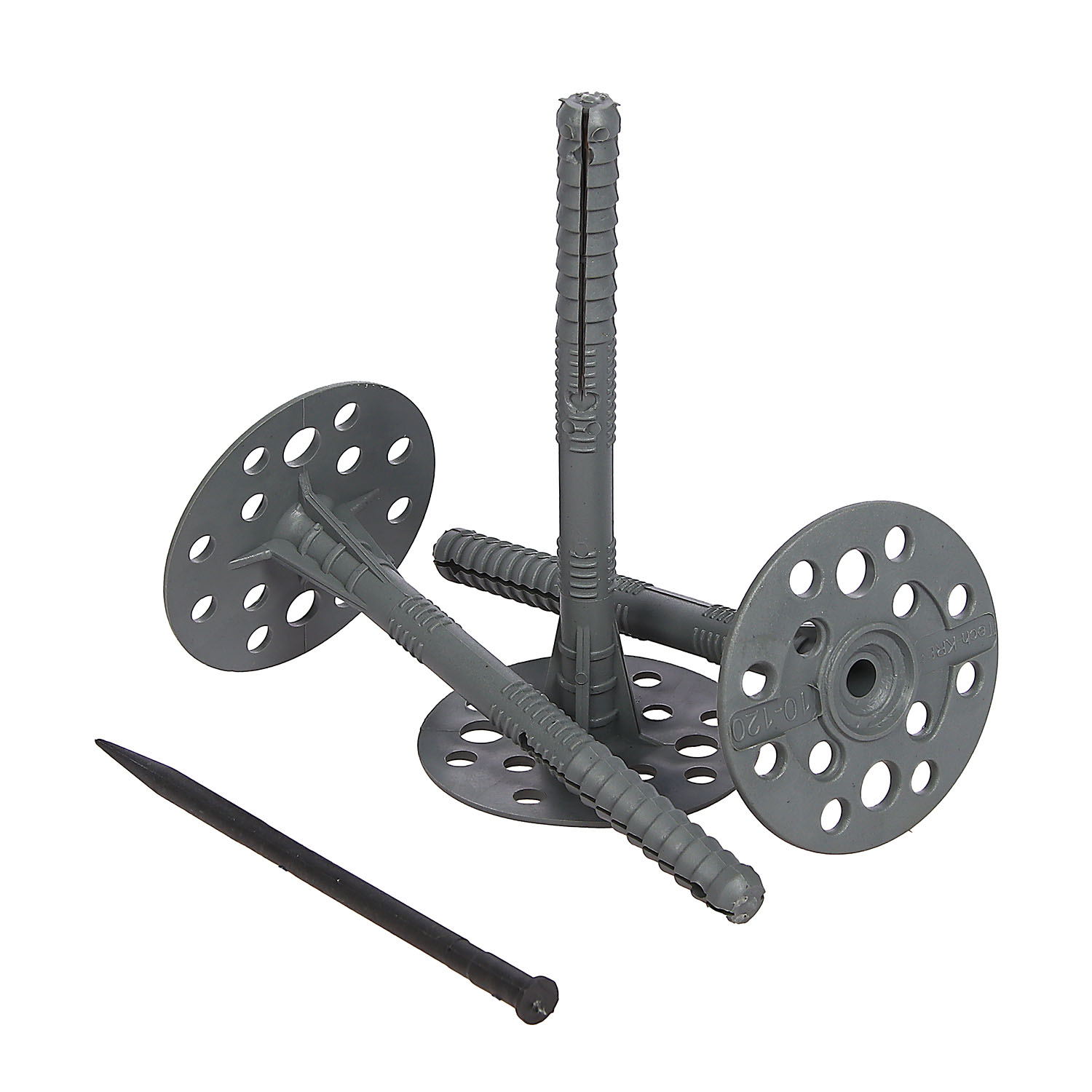 Дюбель 10х160 мм для теплоизоляции BROZEX, пласт. гвоздь IZO, 30 шт.