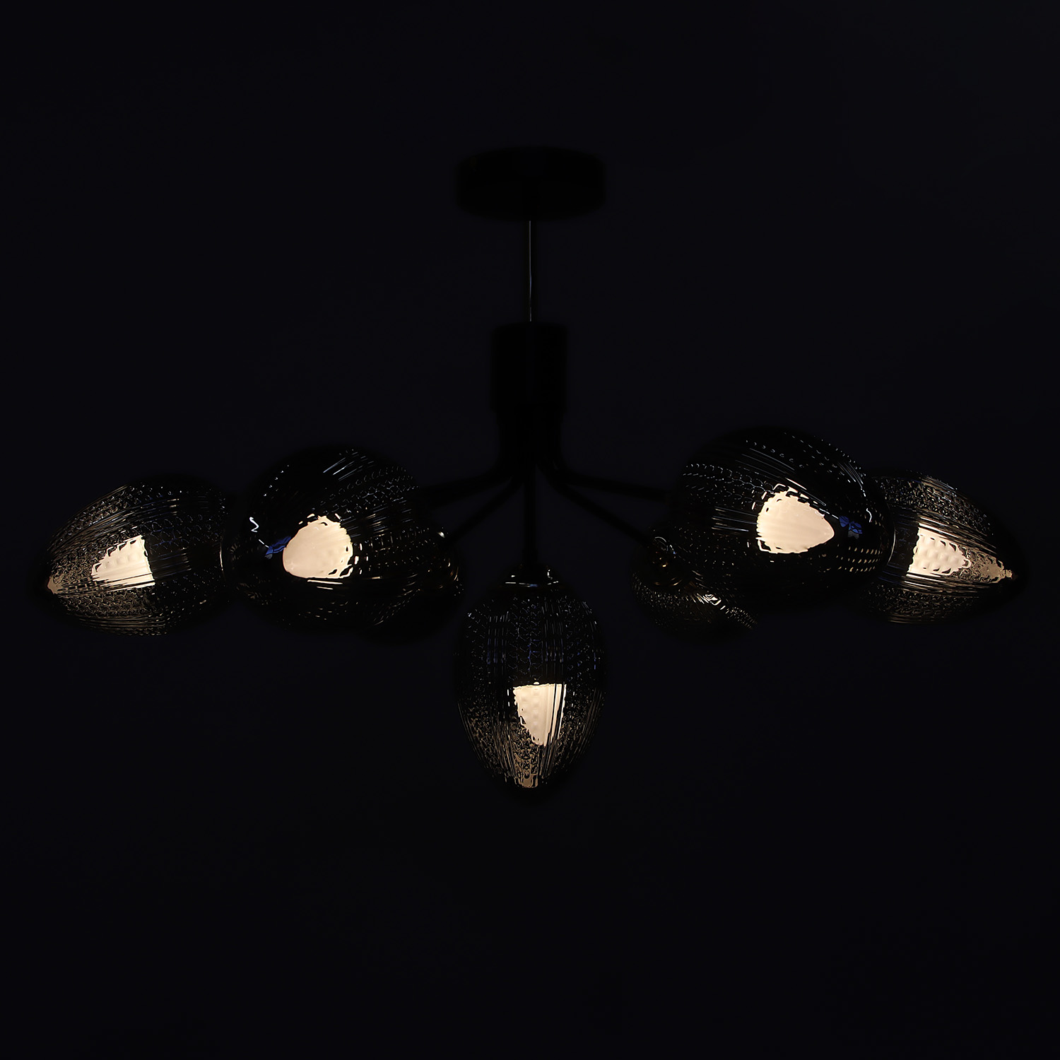 Люстра N5126/7 COFFEE+FGD Е27 1*40Вт ( h=510;d=770)  VERNER LIGHTING *1