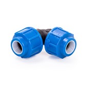 Угольник ПНД компрессия Ø 25 *1/160