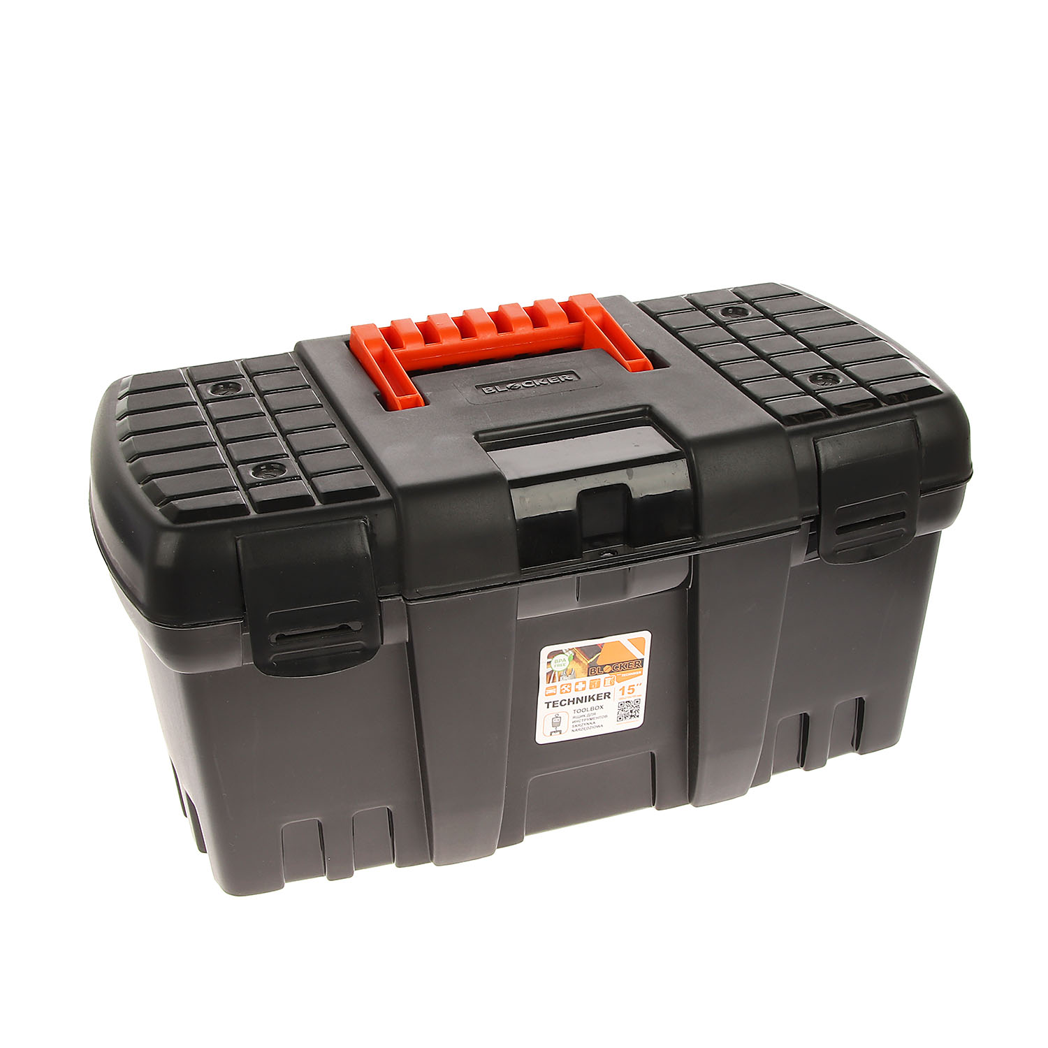 Ящик д/инструмента пластм. "Blocker Techniker 15" черный BR3747ЧР *1/20 Ящик д/инструмента пластм. "Blocker Techniker 15" черный BR3747ЧР *1/20