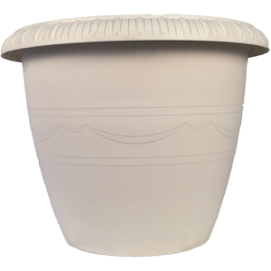 Кашпо пластм. "Lе Jardin"20,5л d верха 400мм h330мм дрен.реш.,п/корн.вент. Серый 106-1 *1/10