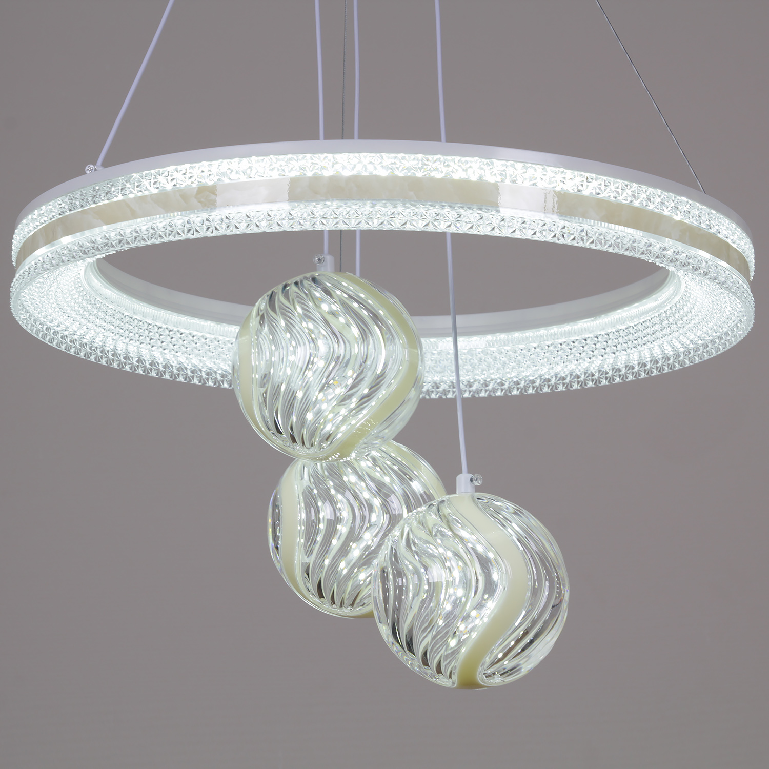 Люстра 60067-0.4-1+3A LED ПДУ	ПДУ+диммер 3500-6000К S=28м2  *1