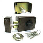 Замок накладной Омега ЗН.1 медь 2-х ригельный Димитровград *1/30