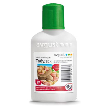 Средство от колорадского жука и др.вредителей Табу 50мл для обработки клубней (Август) *10/50