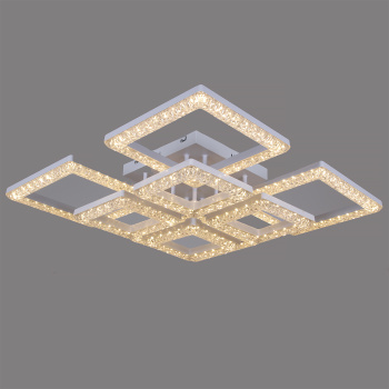 Люстра 88120-0.3-4+4C WH LED 3000-6500К 176W ПДУ ПДУ+диммер S=32м2  *1