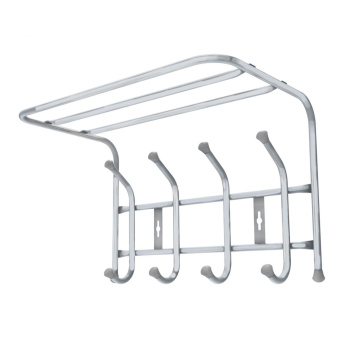 Вешалка настенная с полкой 405х265х245мм 4крючков матов. Серый ВП4/МС ("Ника") *5 Вешалка настенная с полкой 405х265х245мм 4крючков матов. Серый ВП4/МС ("Ника") *5