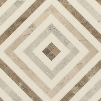 Плитка 50х25 см настенная 1.37 м² Global Tile The Siluet, белый, орнамент