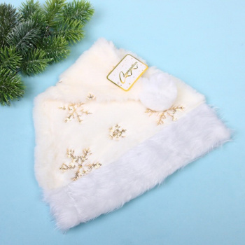 Колпак новогодний Серпантин «Снежное облако», белый