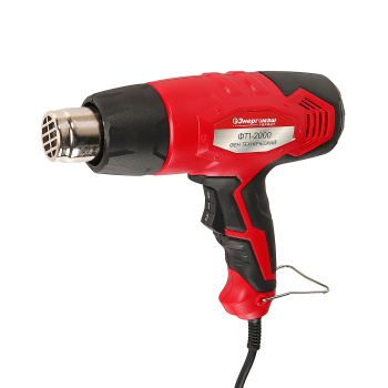 Фен строительный 2000Вт 450-600°С 250-500 л/мин 4 насадки ГАРАНТ ФТ1-2000 ЭНЕРГОМАШ *1/10