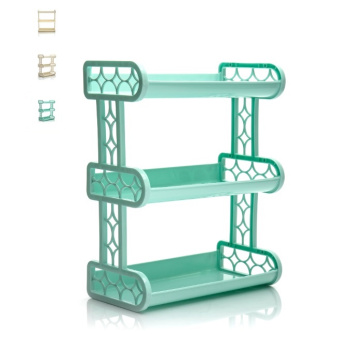 Полка д/ванной настенная пластм. 3-х ярусная 420х325х170мм арт.167 ("Полимербыт") *1/14