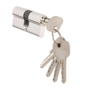 Замок врезной 61,5мм никель матовый 708К Нора-М *1/12
