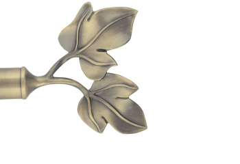 Наконечник ЛИСТ d 16мм антик-золото 1шт *1