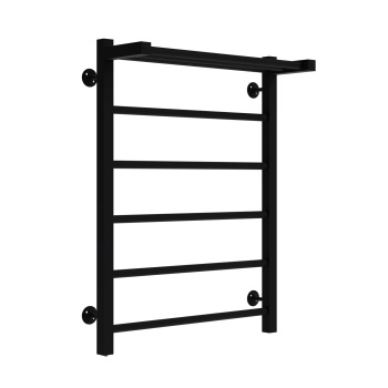 Полотенцесушитель электрический лесенка Квадрат 500х600 25"сталь 8 полок черный TERMAX TEL95065-2 *1