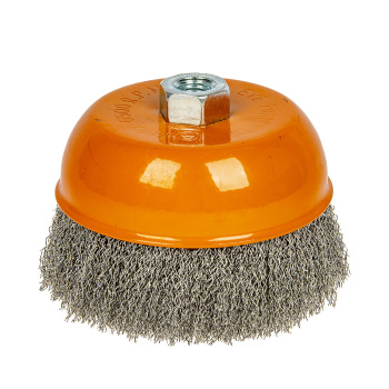 Щетка-крацовка "чаша" гофрированная проволока 125мм*ХМ14мм PATRIOT *1/30