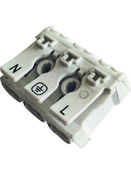 Клемма соединительная пружинная КСП3-L+N 16А с монтаж. ножками SBE-sc-3 *1/50