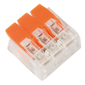 Клемма соединительная 3-х проводная с рычажками SBE-ccwcc-3 * 10/100