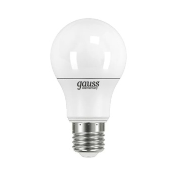 Лампа светодиодная 7W Е27 груша 3.0K холодный A60 520лм Elementary 23217A *10/50