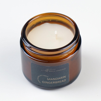 Свеча ароматическая в банке "MANDARIN GINGERBREAD",соевый воск,50 г,мандарин, пряник 7030426