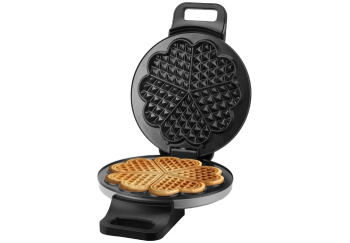 Вафельница 1000 Вт Centek CT-1449 венские вафли 5 сердец, антипр покрытие, черная *1/6 * ВИТРИНА