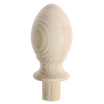 Шар для лестничного столба D 8 см Арелан, овал, с ножкой, сосна